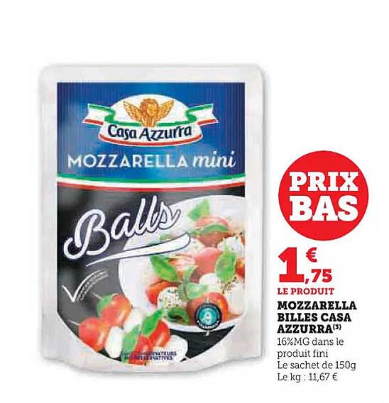 MOZZARELLA BILLES CASA AZZURRA