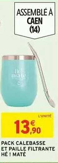PACK CALEBASSE ET PAILLE FILTRANTE HÉ ! MATÉ