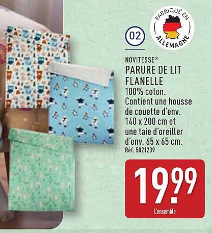 PARURE DE LIT FLANELLE