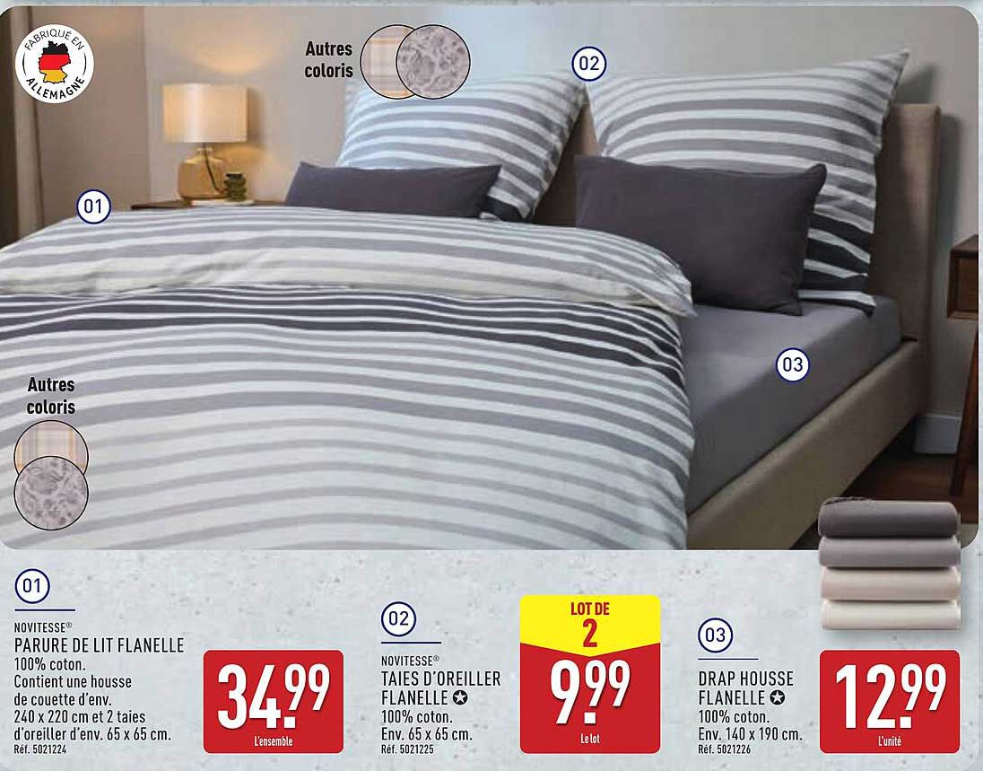 PARURE DE LIT FLANELLE