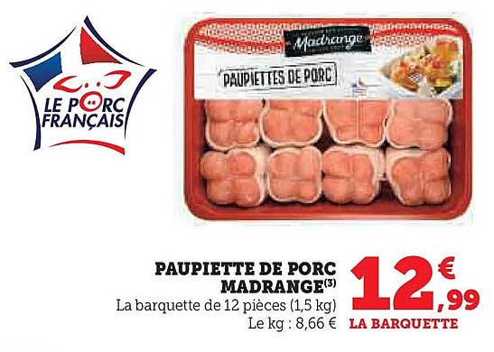 PAUPIETTE DE PORC MADRANGE