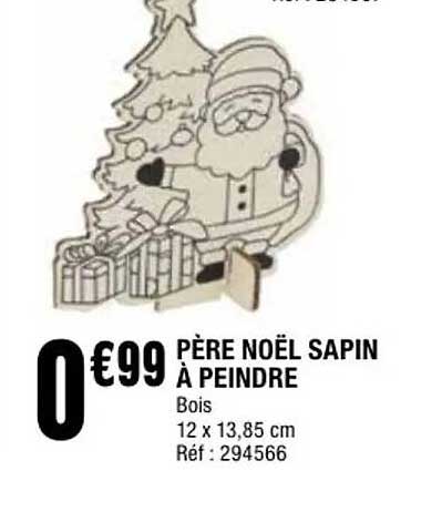 PÈRE NOËL SAPIN À PEINDRE