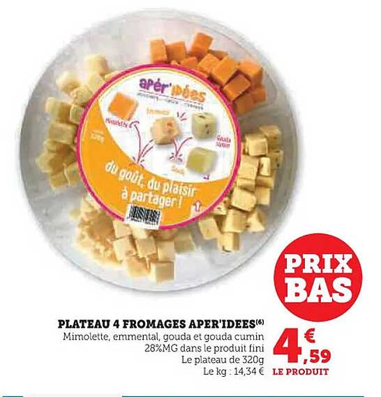 PLATEAU 4 FROMAGES APER'IDEE(S)