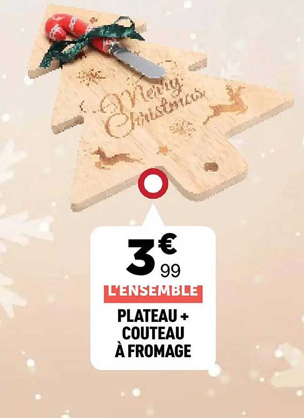 PLATEAU + COUTEAU À FROMAGE