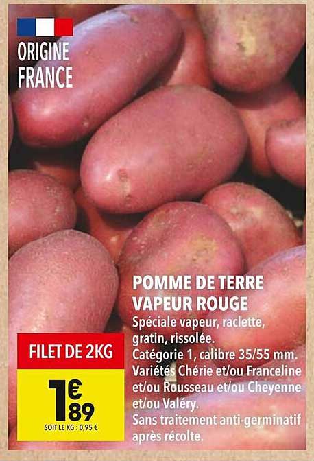 POMME DE TERRE VAPEUR ROUGE