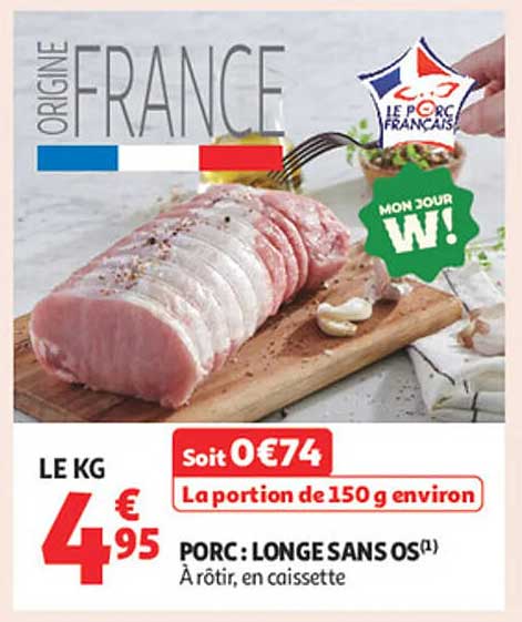 PORC : LONGE SANS OS
