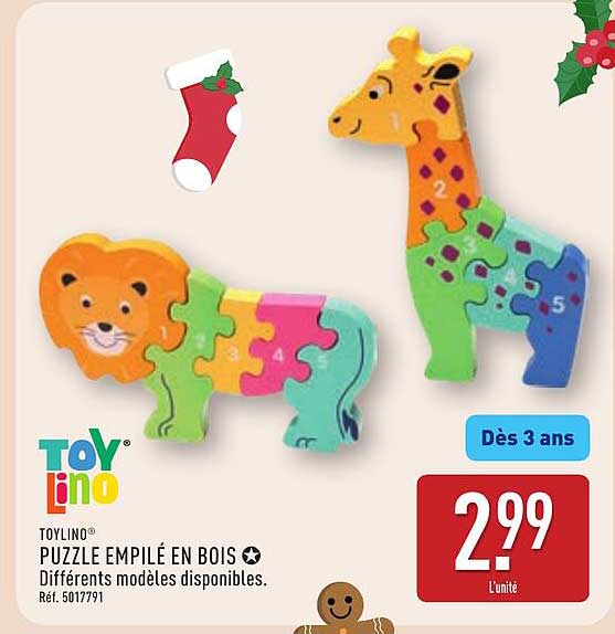 PUZZLE EMPILÉ EN BOIS