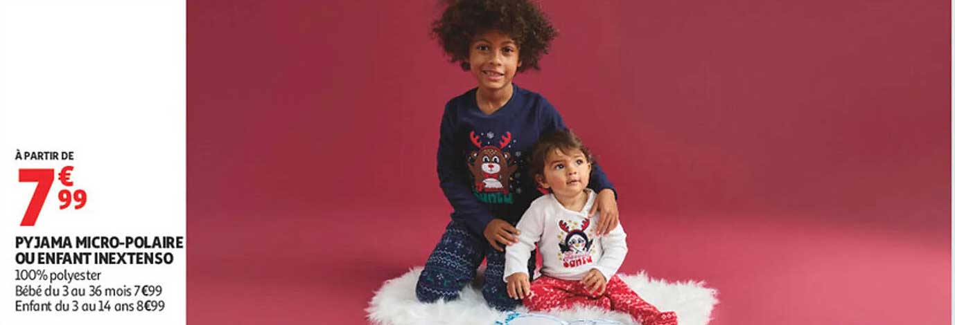 PYJAMA MICRO-POLAIRE OU ENFANT INEXTENSO