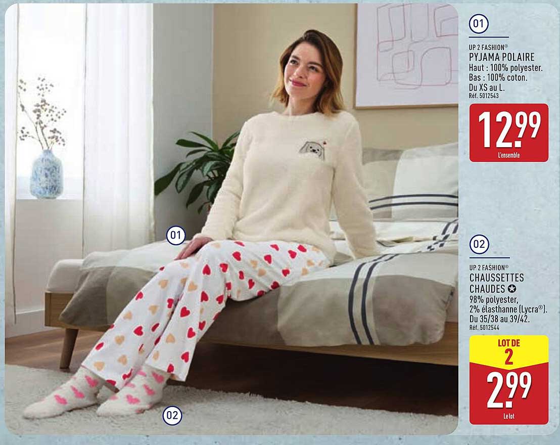 PYJAMA POLAIRE et CHAUSSSETTES CHAUDES