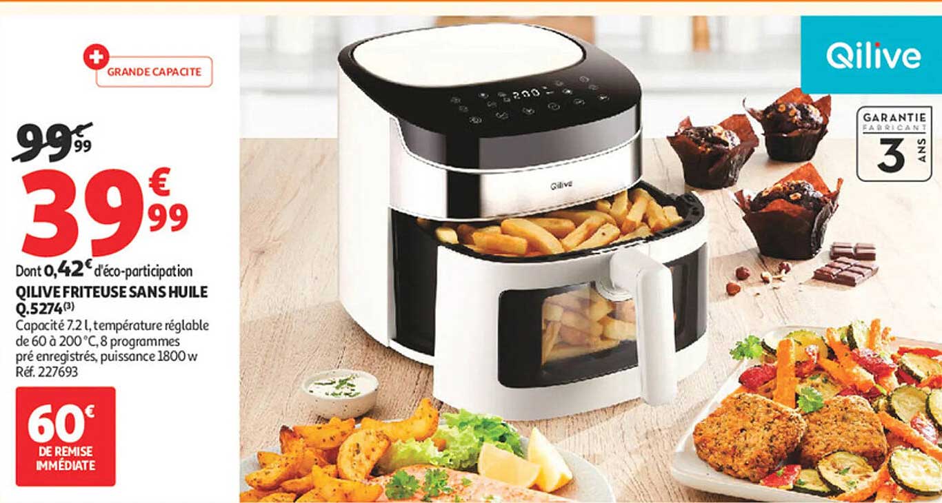 QILIVE FRITEUSE SANS HUILE Q.5274