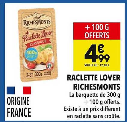 RACLETTE LOVER RICHESMONTS