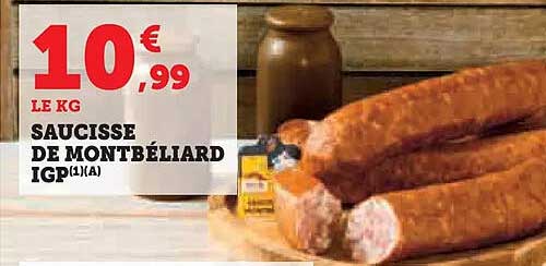 SAUCISSE DE MONTBÉLIARD IGP
