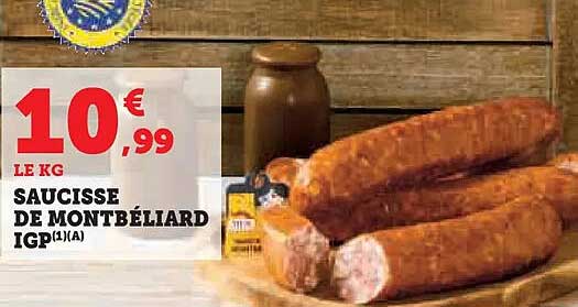 SAUCISSE DE MONTBÉLIARD IGP