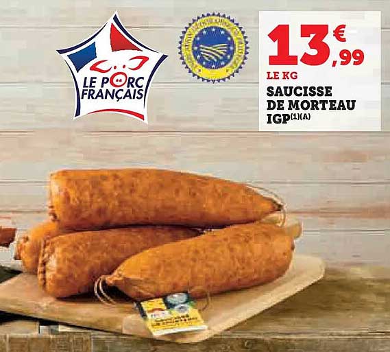 SAUCISSE DE MORTEAU IGP