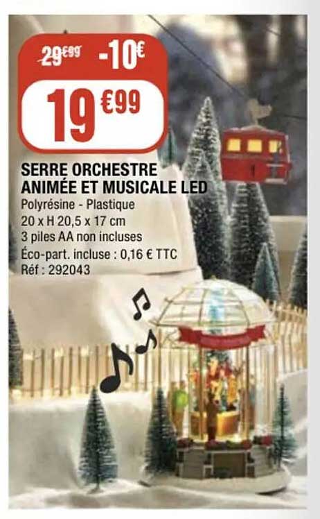 SERRE ORCHESTRE ANIMÉE ET MUSICALE LED