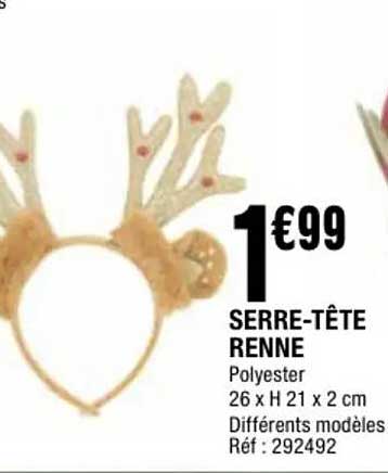 SERRE-TÊTE RENNE