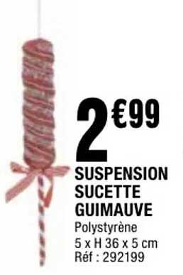 SUSPENSION SUCETTE GUIMAUVE