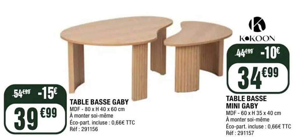 TABLE BASSE GABY