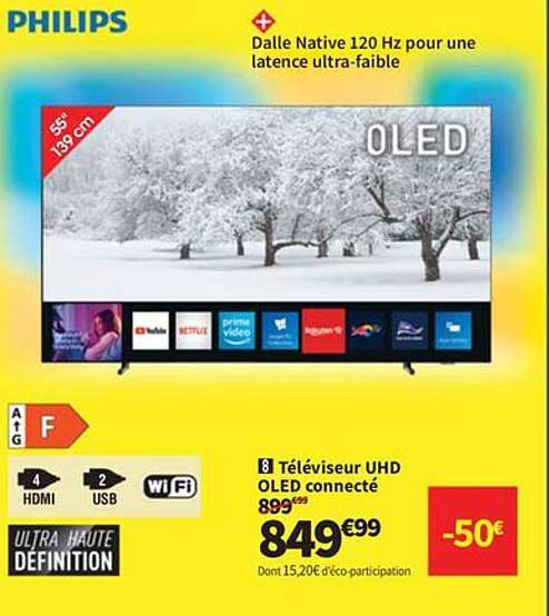 Téléviseur UHD OLED connecté