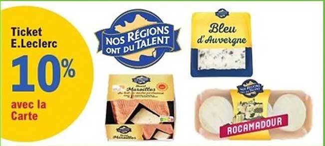 Ticket E.Leclerc 10% avec la Carte