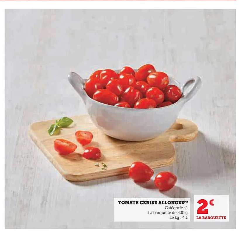 TOMATE CERISE ALLONGÉE