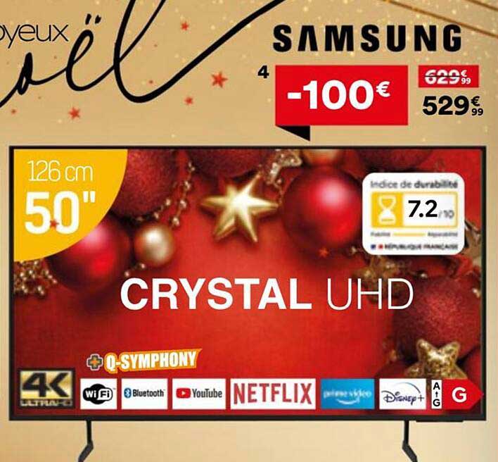 TV Samsung 50" Crystal UHD