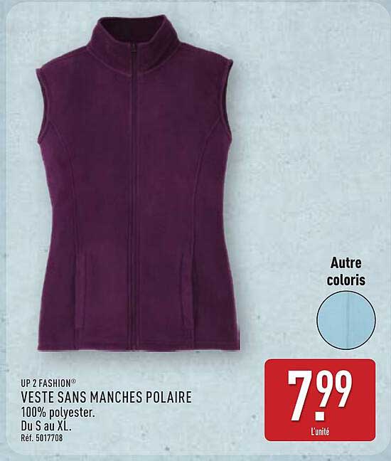 VESTE SANS MANCHES POLAIRE
