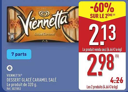 VIENNETTA® DESSERT GLACÉ CARAMEL SALÉ