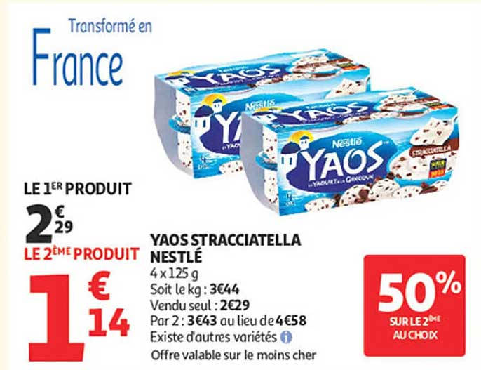 YAOS STRACCIATELLA NESTLÉ