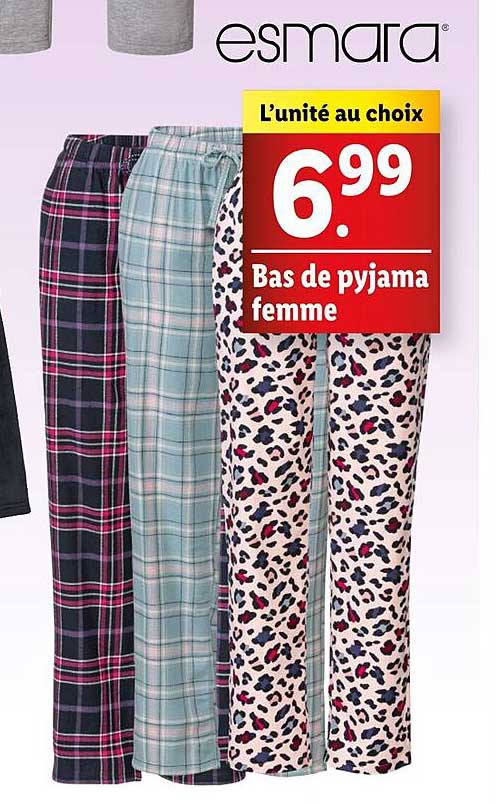 Bas de pyjama femme