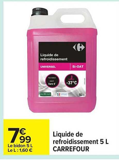 Liquide de refroidissement 5 L CARREFOUR