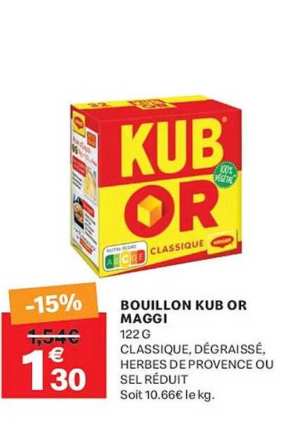 BOUILLON KUB OR MAGGI