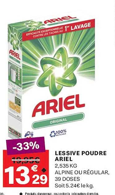 LESSIVE POUDRE ARIEL