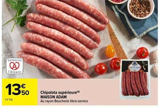 Chipolata supérieure MAISON ADAM