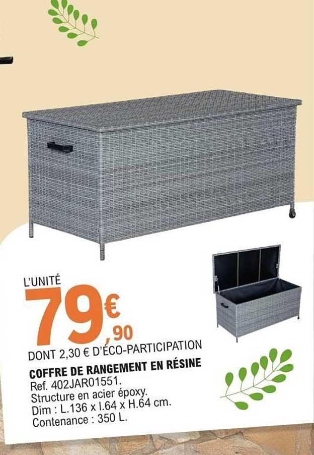 COFFRE DE RANGEMENT EN RÉSINE