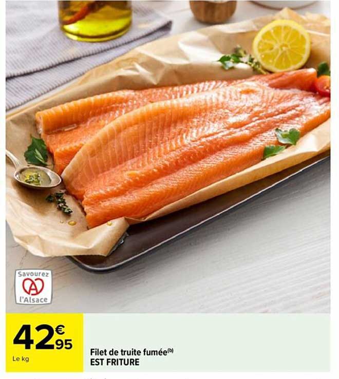 Filet de truite fumée EST FRITURE