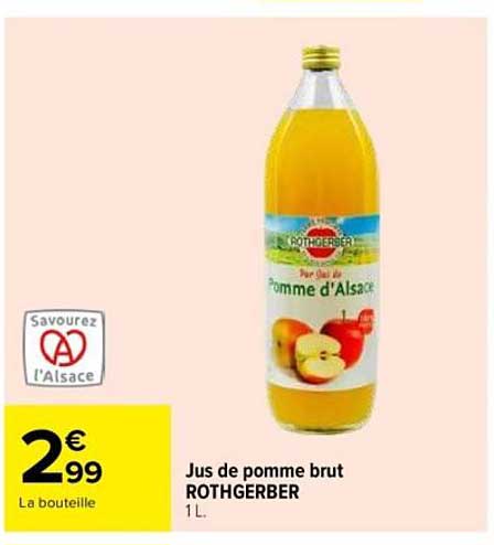 Jus de pomme brut ROTHGERBER