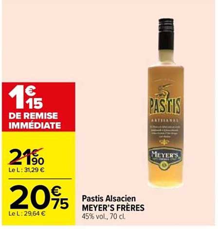 Pastis Alsacien MEYER’S FRÈRES