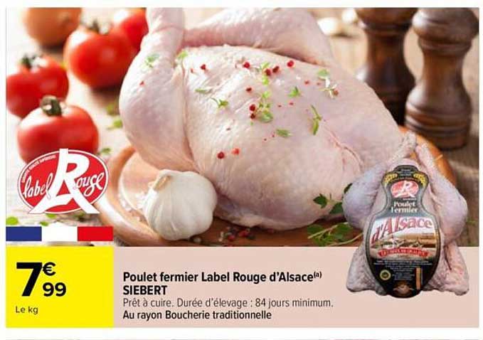 Poulet fermier Label Rouge d'Alsace® SIEBERT
