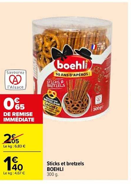 Sticks et bretzels BOEHLI