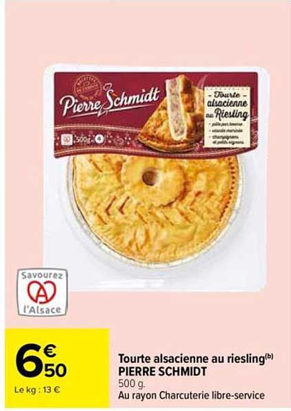 Tourte alsacienne au riesling