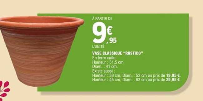VASE CLASSIQUE "RUSTICO"