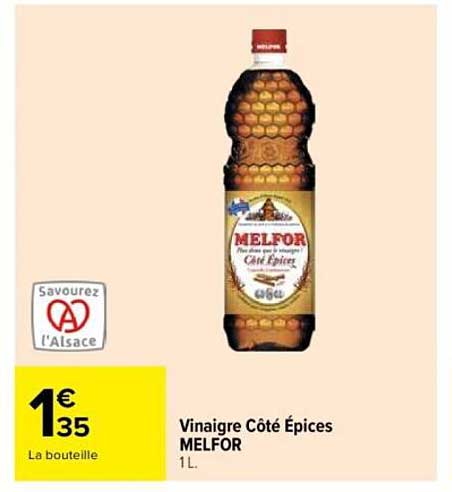 Vinaigre Côté Épices MELFOR 1L