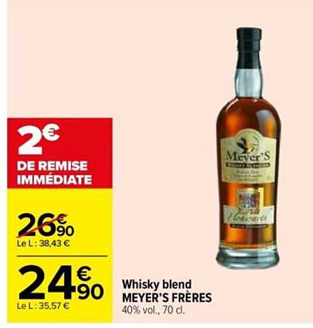Whisky blend MEYER'S FRÈRES