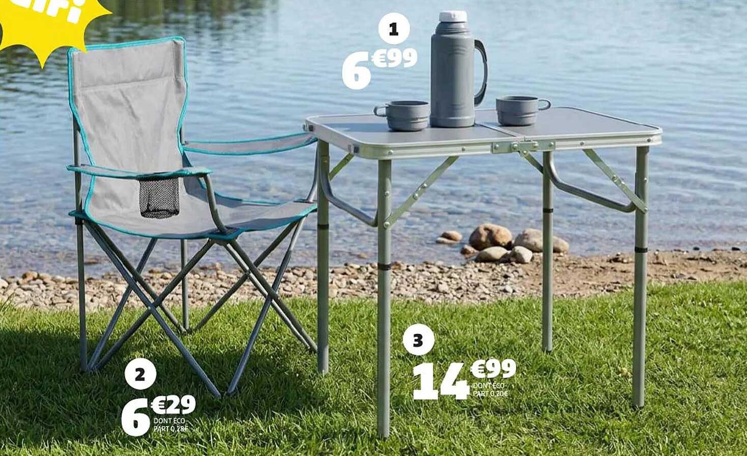 1 Table pliante 6 €99
