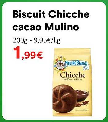 Biscuit Chicche cacao Mulino