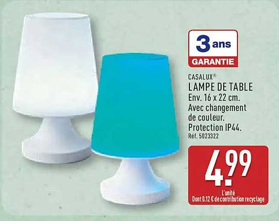 CASALUX® LAMPE DE TABLE