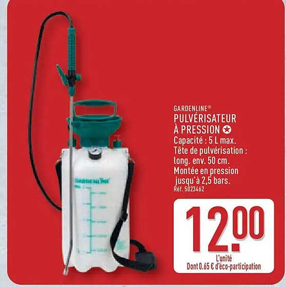 GARDENLINE® PULVÉRISATEUR À PRESSION