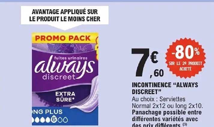INCONTINENCE “ALWAYS DISCREET”