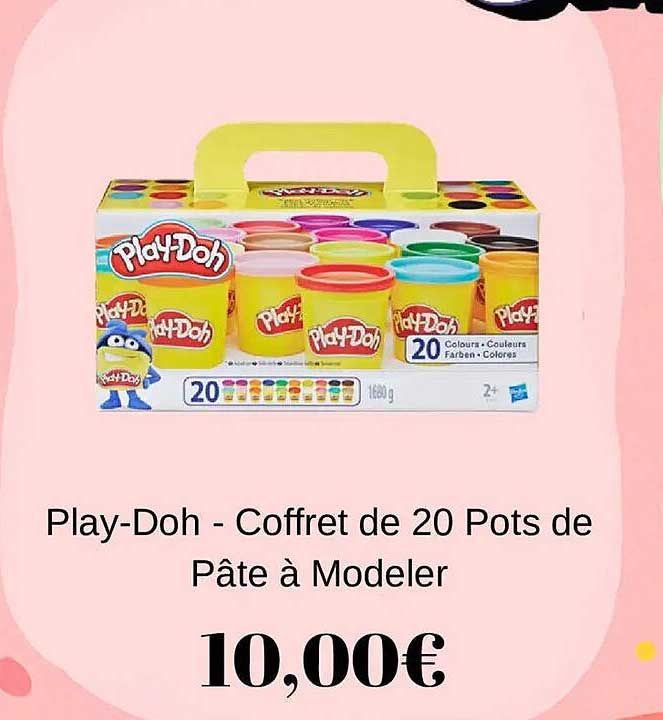 Play-Doh - Coffret de 20 Pots de Pâte à Modeler